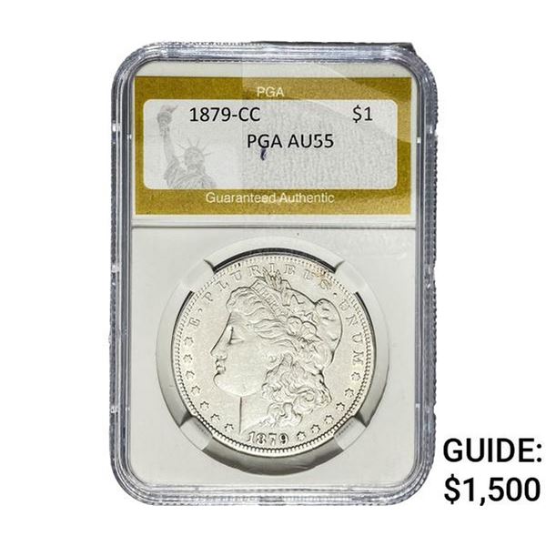 1879-S Morgan Silver Dollar PGA AU55