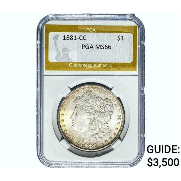 1881-CC Morgan Silver Dollar PGA MS66