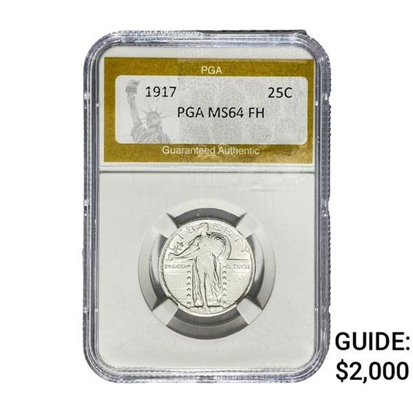 1917 Standing Liberty Quarter PGA MS64 FH