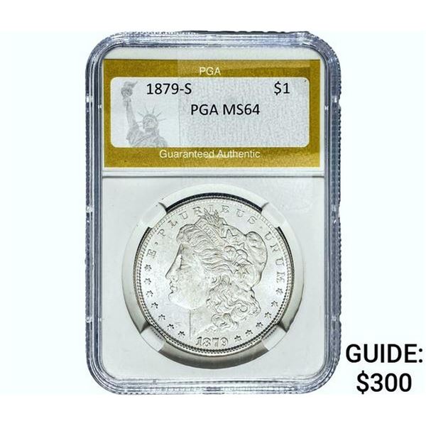 1879-S Morgan Silver Dollar PGA MS64