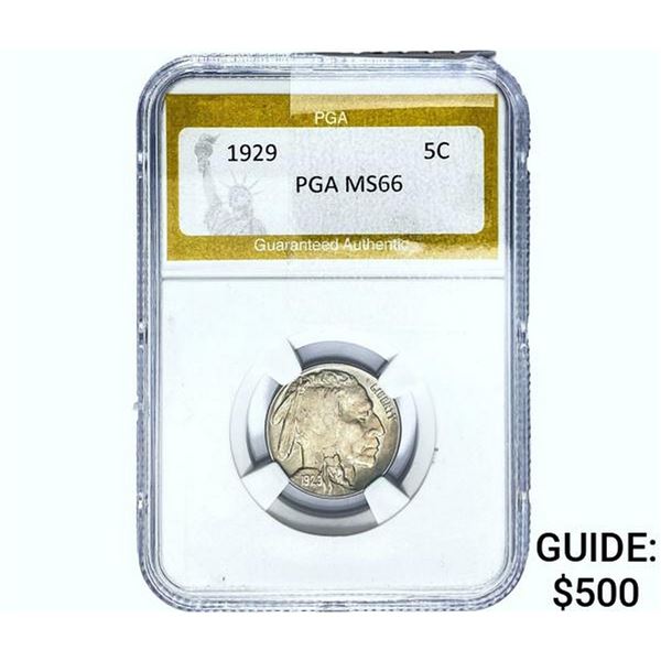 1929 Buffalo Nickel PGA MS66