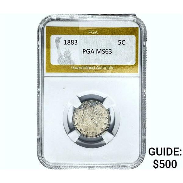 1883 Liberty Victory Nickel PGA MS63