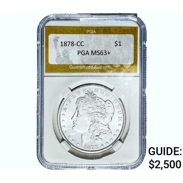 1878-CC Morgan Silver Dollar PGA MS63+
