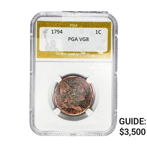 1794 Draped Bust Large Cent PGA VG8
