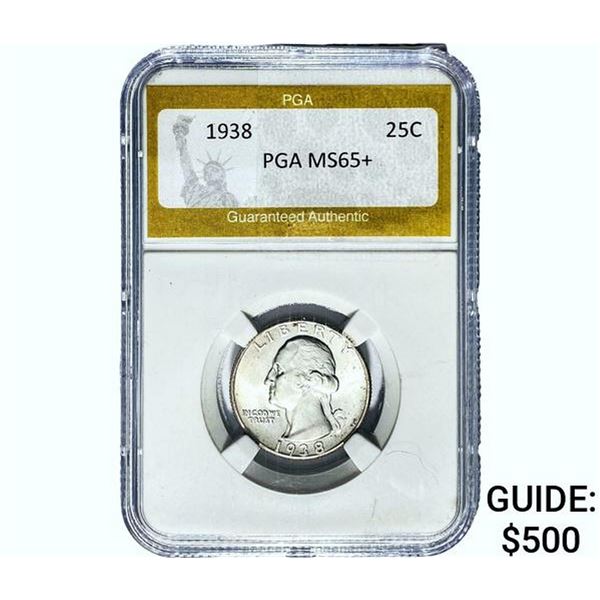 1938 Washington Silver Quarter PGA MS65+