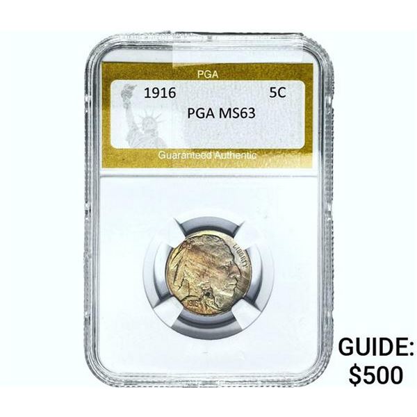 1916 Buffalo Nickel PGA MS63