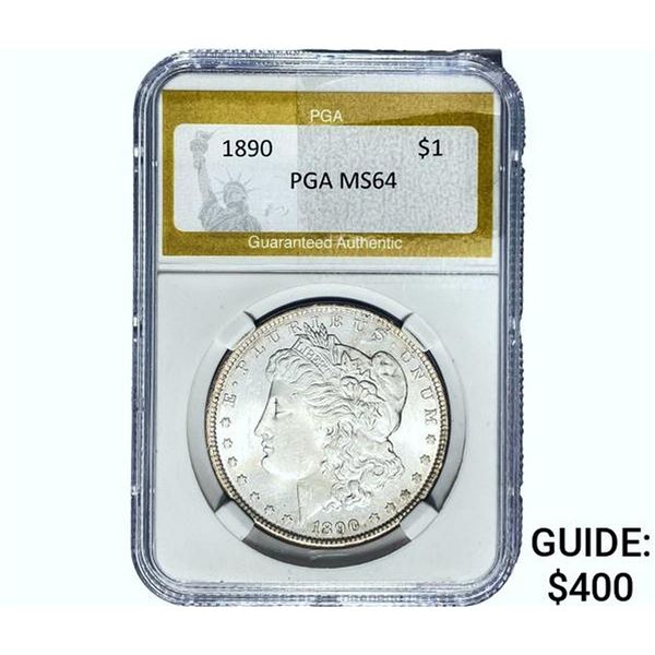 1890 Morgan Silver Dollar PGA MS64