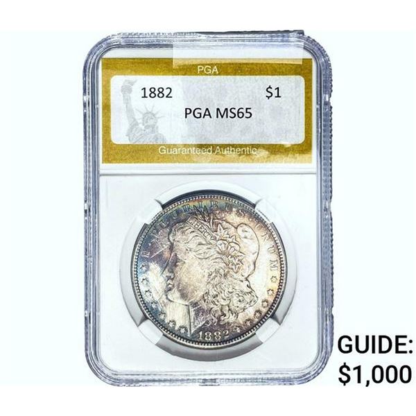 1882 Morgan Silver Dollar PGA MS65