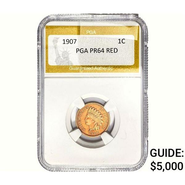 1907 Indian Head Cent PGA PR64 Red