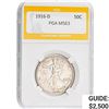 1916-D Walking Liberty Half Dollar PGA MS63