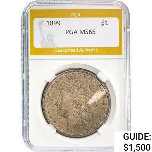 1899 Morgan Silver Dollar PGA MS65