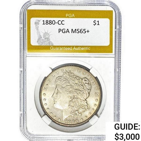 1880-CC Morgan Silver Dollar PGA MS65+