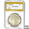 1880-CC Morgan Silver Dollar PGA MS65+