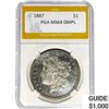 1887 Morgan Silver Dollar PGA MS64 DMPL