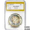 Image 1 : 1977-D Eisenhower Dollar PGA MS67 Monster