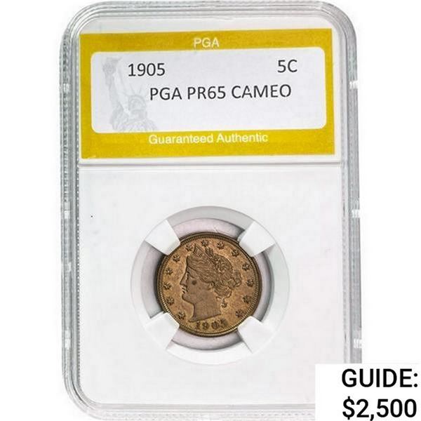 1905 Liberty Victory Nickel PGA PR65 Cameo