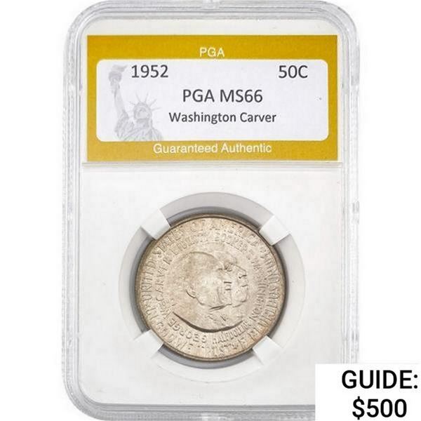 1952 Washington-Carver 50C PGA MS66
