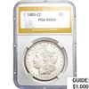 Image 1 : 1883-CC Morgan Silver Dollar PGA MS64