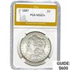 1887 Morgan Silver Dollar PGA MS65+
