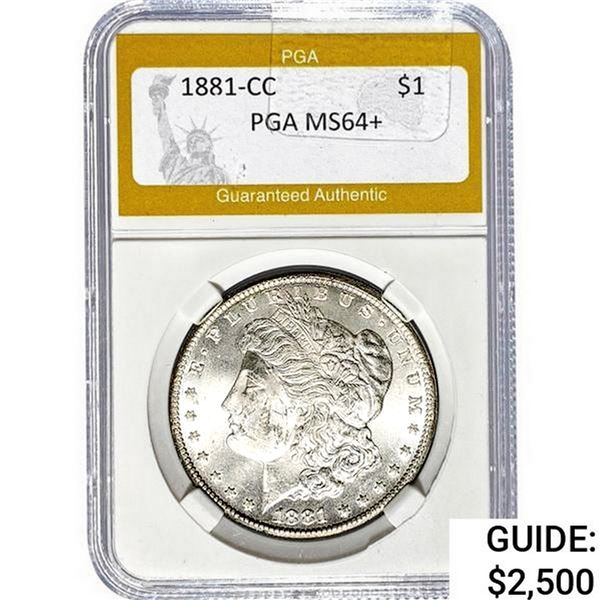 1881-CC Morgan Silver Dollar PGA MS64+