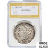 Image 1 : 1878-CC Morgan Silver Dollar PGA MS64