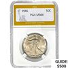 Image 1 : 1946 Walking Liberty Quarter PGA MS66