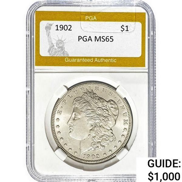 1902 Morgan Silver Dollar PGA MS65