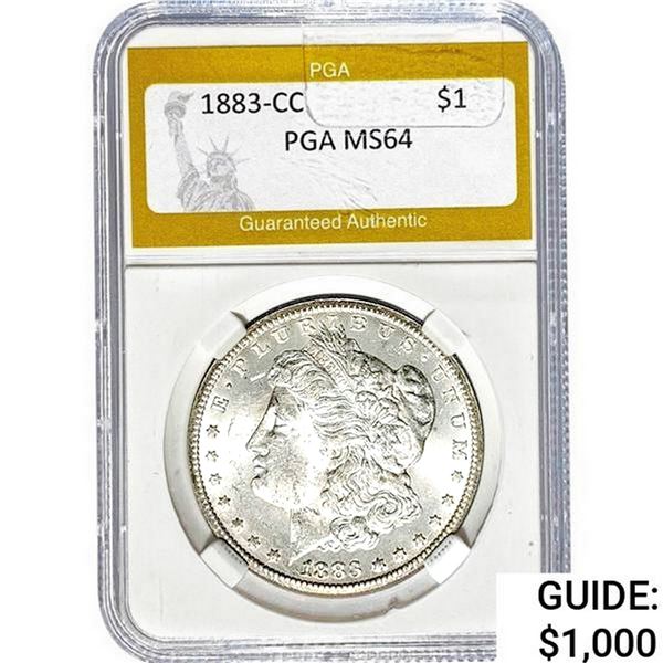 1883-CC Morgan Silver Dollar PGA MS64