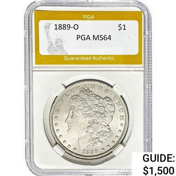 1889-O Morgan Silver Dollar PGA MS64