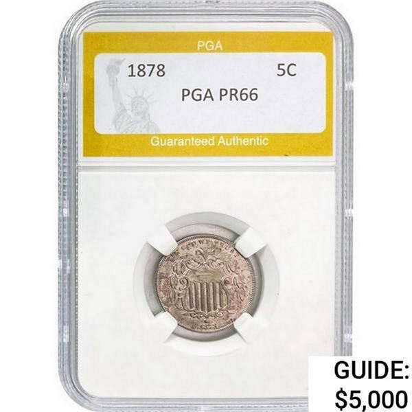 1878 Seated Liberty Nickel PGA PR66