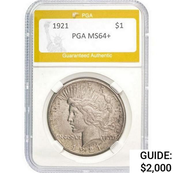 1921 Silver Peace Dollar PGA MS64+