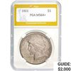 Image 1 : 1921 Silver Peace Dollar PGA MS64+