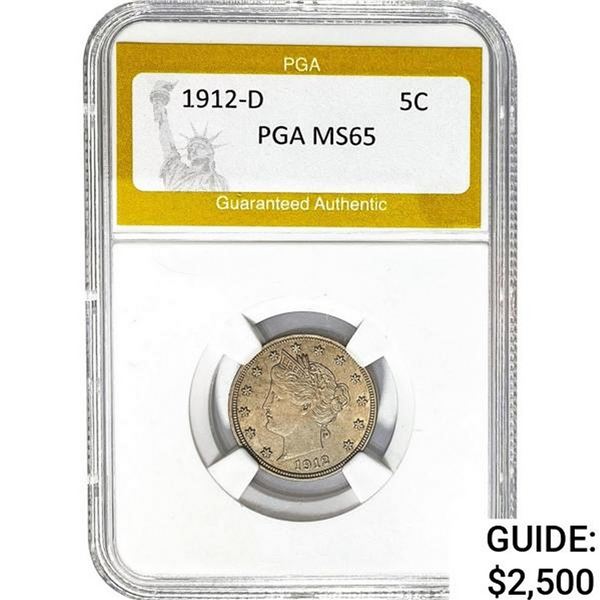1912-D Liberty Victory Nickel PGA MS65