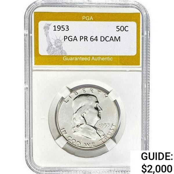 1953 Franklin Half Dollar PGA PR64 DCAM