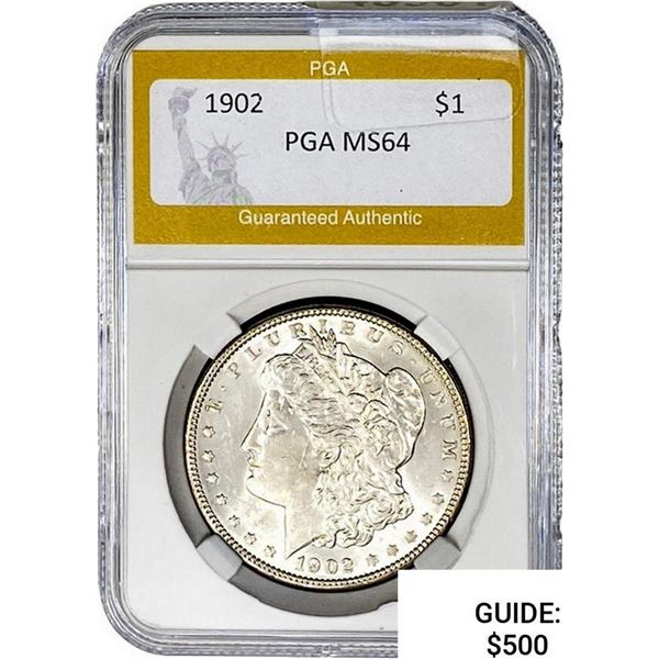 1902 Morgan Silver Dollar PGA MS64