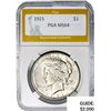 Image 1 : 1921 Silver Peace Dollar PGA MS64