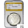 Image 1 : 1883-CC Morgan Silver Dollar PGA MS65