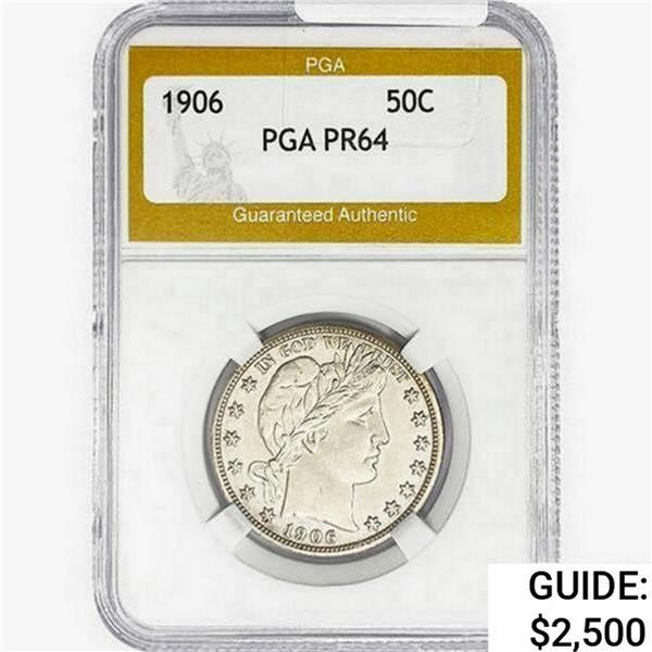1906 Barber Half Dollar PGA PR64