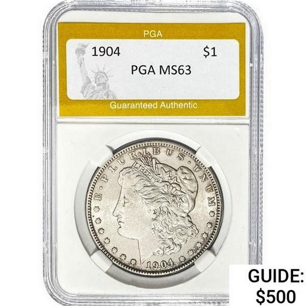 1904 Morgan Silver Dollar PGA MS63