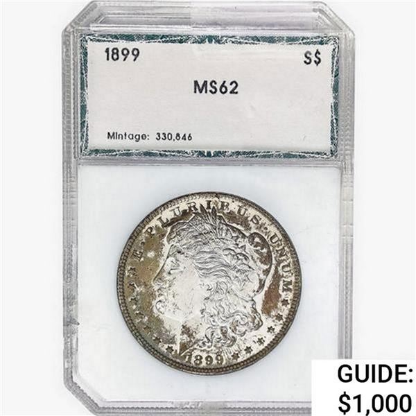 1899 Morgan Silver Dollar PCI MS62