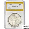 Image 1 : 1890-CC Morgan Silver Dollar PGA MS64