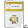 Image 1 : 1881 Indian Head Cent PGA PR65 Red