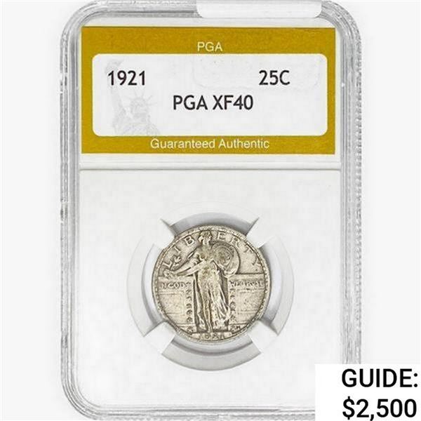 1921 Standing Liberty Quarter PGA XF40