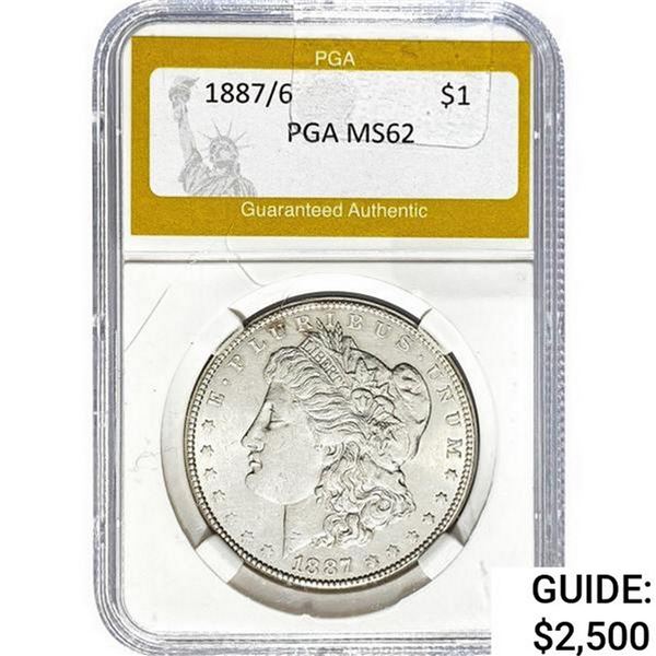 1887/6 Morgan Silver Dollar PGA MS62