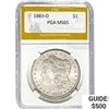 1883-O Morgan Silver Dollar PGA MS65