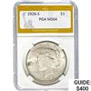 1926-S Silver Peace Dollar PGA MS64