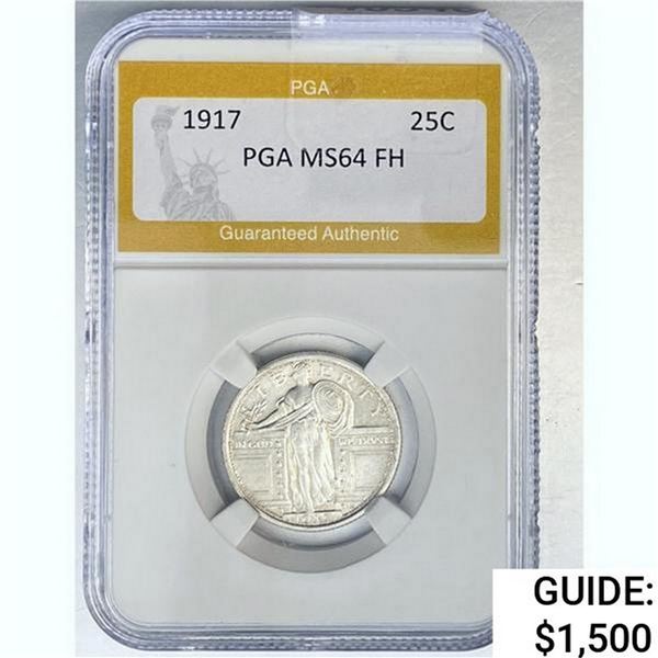 1917 Standing Liberty Quarter PGA MS64 FH