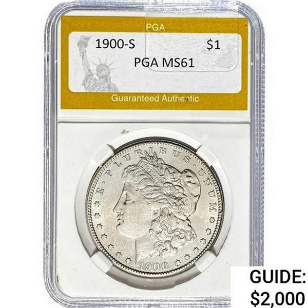 1900-S Morgan Silver Dollar PGA MS61