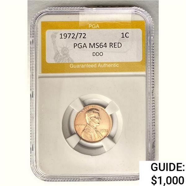 1972/72 Lincoln Memorial Cent PGA MS64 DDO