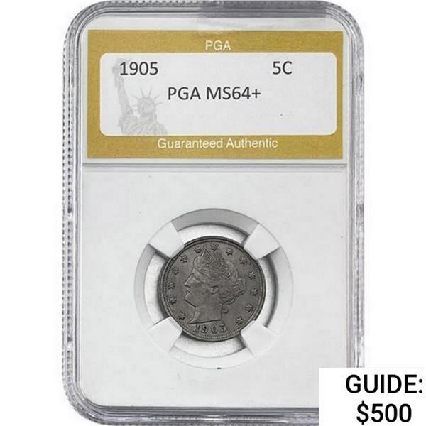 1905 Liberty Victory Nickel PGA MS64+